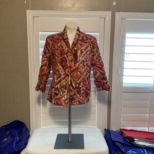 TanJay Women's Vibrant Patterned Blazer